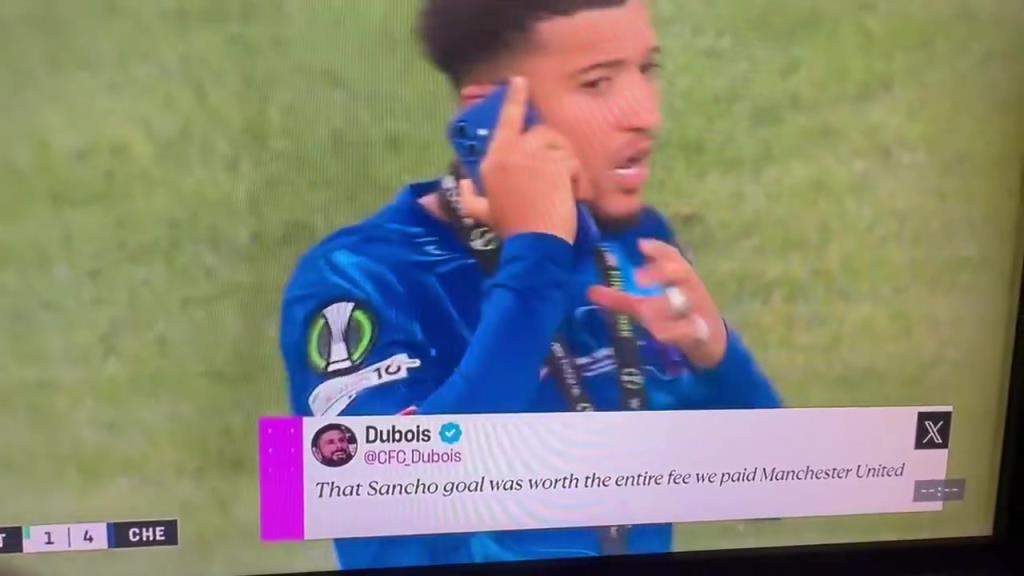 直接攤牌！桑喬賽后在場上煲電話粥，大聲說自己不回曼聯(lián)